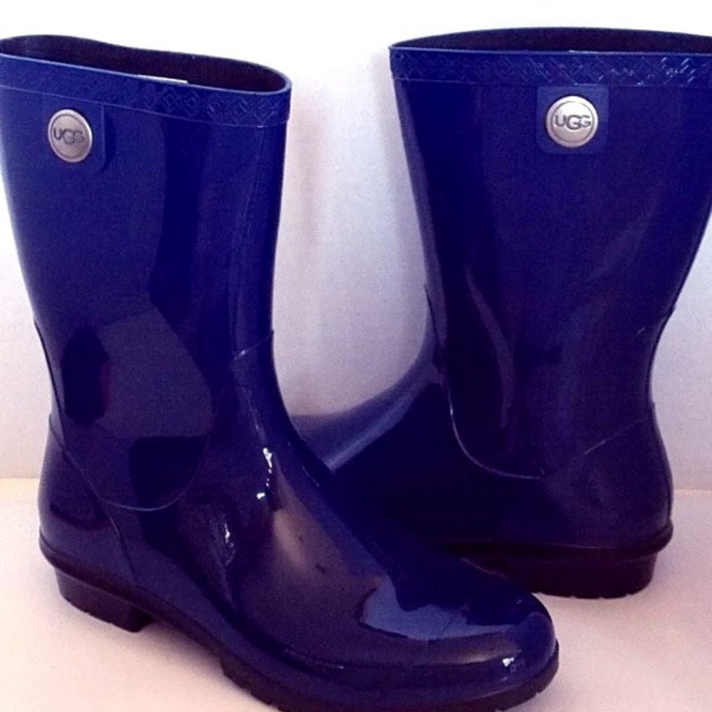 UGG Australia Sienna Rainboots Blue Jay NEW Warm
